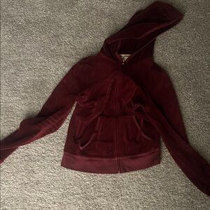Juicy Couture Deep Red Bomber Jacket